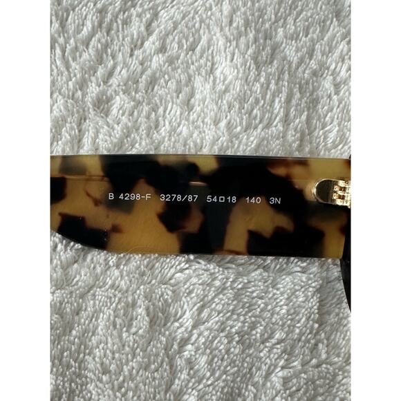 BURBERRY Tortoise Sunglasses Made In Italy~B4298-F~Cat Eye Shades Sunnies &Case main image 5